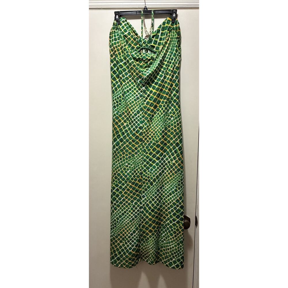 NYC Strapless Dress XL Green
